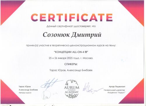 Созонюк Д.А.